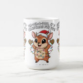 Cute Christmas Dik-Dik – Festive Holiday Lights & Kaffeetasse (Mittel)