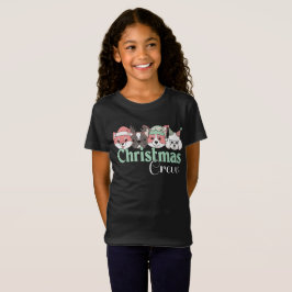 Cute Christmas Dog Crew T-Shirt