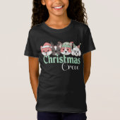 Cute Christmas Dog Crew T-Shirt (Vorderseite)