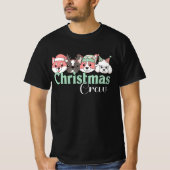 Cute Christmas Dog Crew T-Shirt (Vorderseite)