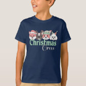 Cute Christmas Dog Crew T-Shirt (Vorderseite)