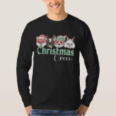 Cute Christmas Dog Crew T-Shirt (Vorderseite)