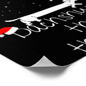 Cute Christmas Dog, Dachshund Thru The Snow Poster (Ecke)