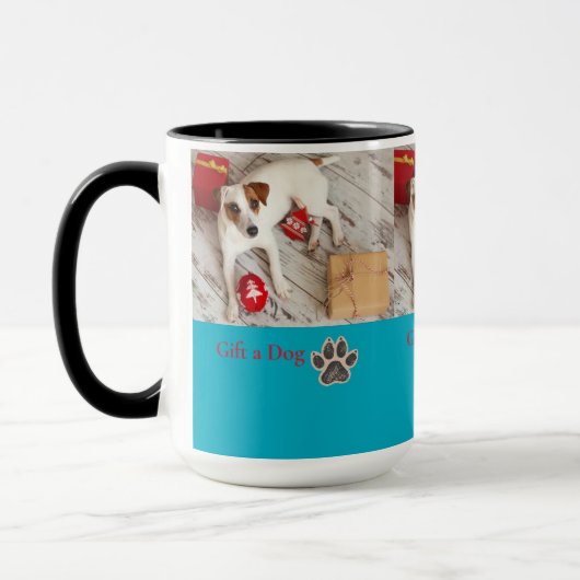 Cute Christmas Dog Gift Mug Tasse (Links)