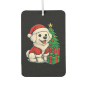 Cute Christmas Dog, Santa Hat Dog, With Christmas Autolufterfrischer (Vorderseite)