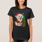 Cute Christmas Dog, Santa Hat Dog, With Christmas T-Shirt (Vorderseite)