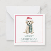 Cute Christmas Dogs Gift Enclosure Mitteilungskarte (Vorderseite)