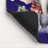 Cute Christmas Elephant Mousepad (Ecke)