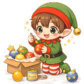 Cute Christmas Elf Baking Mug Kaffeetasse