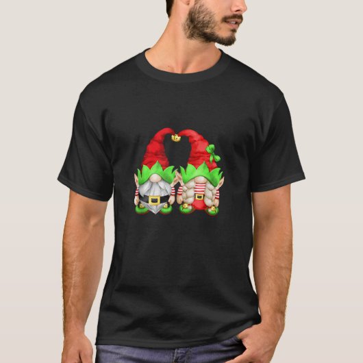 Cute Christmas Elf For Women With Family Christmas T-Shirt (Vorderseite)