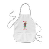 Cute Christmas Elf Personalized Kinderschürze (Vorne)