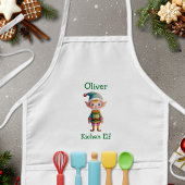 Cute Christmas Elf Personalized Kinderschürze