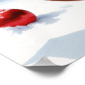 Cute Christmas Elf & Reindeer Poster (Ecke)