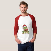 Cute Christmas Frog Sweater - Santa Frog Holding G T-Shirt (Vorne ganz)