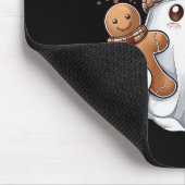 Cute Christmas Ghost Coffee Gingerbread Boojee Xma Mousepad (Ecke)
