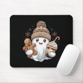 Cute Christmas Ghost Coffee Gingerbread Boojee Xma Mousepad (Mit Mouse)