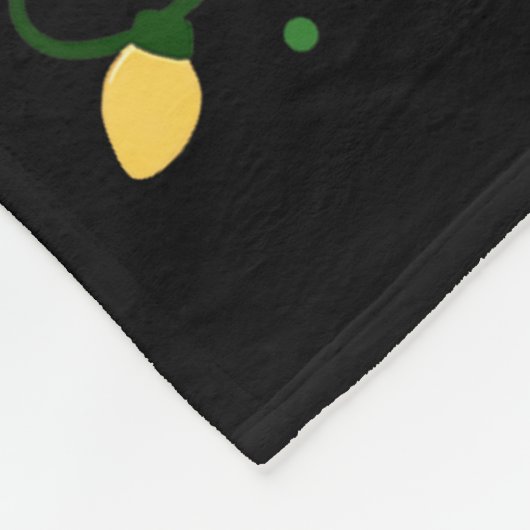 Cute Christmas Ghost Coffee Tree Cake Xmas Lights Fleecedecke (Ecke)