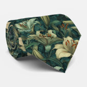 Cute Christmas Gift For Him Lilies Flower Krawatte (Gerollt)