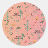 Cute Christmas Gift  Runder Aufkleber (Vorderseite)