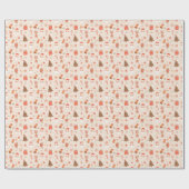 Cute Christmas Gift Wrapping Geschenkpapier (Flach)