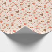 Cute Christmas Gift Wrapping Geschenkpapier (Ecke)