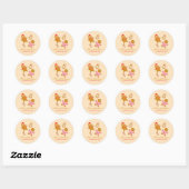 Cute Christmas Gingerbread Personalized Sticker (Blatt)