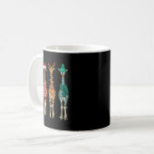 Cute Christmas Giraffe Funny Animal Lover Gift Kid Kaffeetasse (Vorderseite Links)