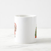 Cute Christmas Girl Decorating Tree Mug Kaffeetasse (Mittel)