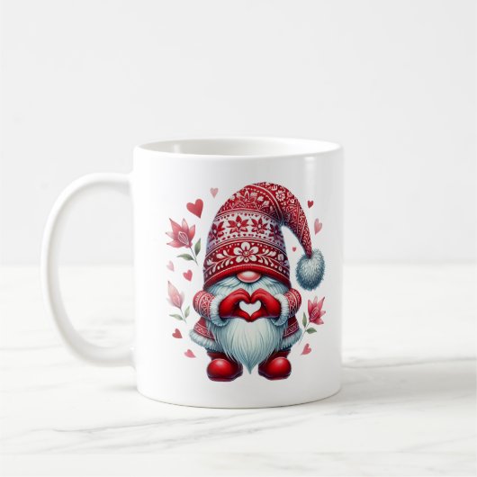 Cute Christmas Gnome Festive Holiday Aesthetic Art Kaffeetasse (Links)