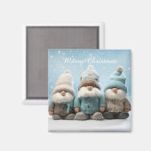 Cute Christmas Gnome Magnet (Vorderseite/Rückseite)