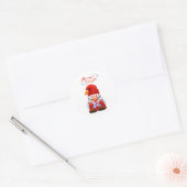 Cute Christmas Gnome Merry & Bright Sticker (Umschlag)