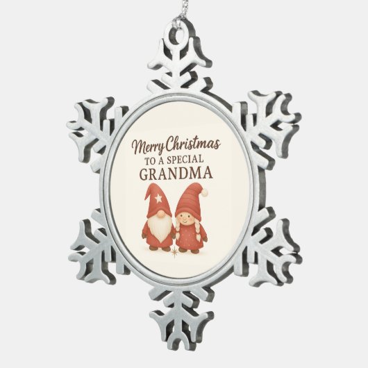 Cute Christmas Gnome Ornament for Grandma (Rechts)