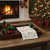 Cute Christmas Gnome Scandinavian Serviette