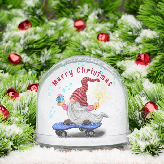 Cute Christmas Gnome Snow Globe Schneekugeln (Weihnachten)