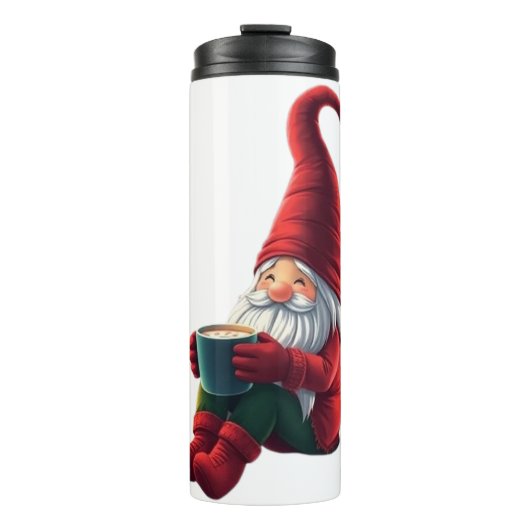 Cute Christmas gnome Thermosbecher (Vorderseite)