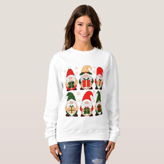 Cute Christmas Gnomes  Sweatshirt (Vorne ganz)