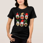 Cute Christmas Gnomes Tri-Blend Shirt (Vorderseite)