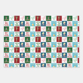 Cute Christmas Gymnastics Girls Personalized Geschenkpapier Set (Vorderseite 2)