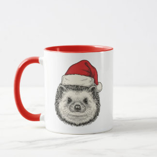Cute Christmas Hedgehog Tasse