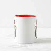 Cute Christmas Hedgehog Tasse (Zentrum)