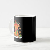 Cute Christmas Highland Cow Lover Xmas Women Farm Kaffeetasse (Vorderseite Links)