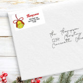 Cute Christmas Jingle Bell Return Address Adressaufkleber