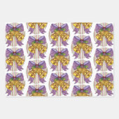 Cute Christmas Jingle Bells with Ribbon and Bow Geschenkpapier Set (Vorderseite 2)