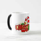 Cute Christmas Lettering Illustration –  Verwandlungstasse (Vorderseite Links)
