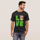 Cute Christmas Lover Gnome Grandpa For Women Love T-Shirt (Vorne ganz)