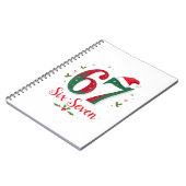 Cute Christmas Meme Six Seven 67 6 7 Holiday Notizblock (Linke Seite)