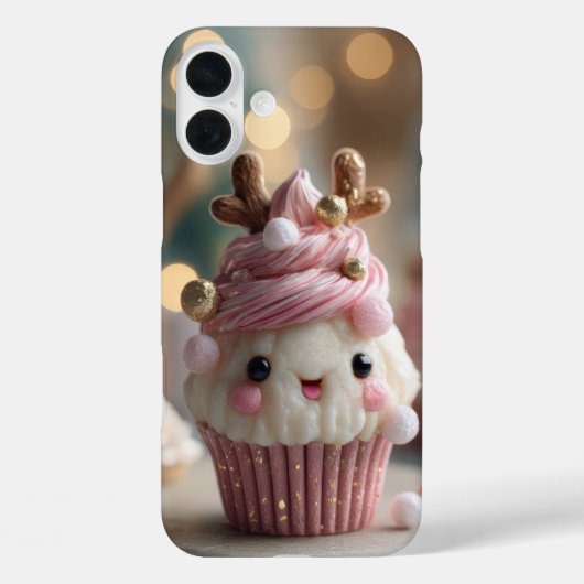 Cute Christmas Muffin Kawaii Style Case-Mate iPhone Hülle (Rückseite)