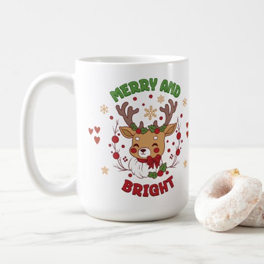 Cute Christmas Mug Kaffeetasse (Mit Donut)