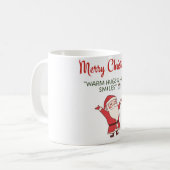 Cute Christmas Mug – Merry Christmas | Warm Hugs & Kaffeetasse (Vorderseite Links)