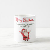 Cute Christmas Mug – Merry Christmas | Warm Hugs & Kaffeetasse (Mittel)